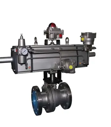 two-stage pneumatic ball valve