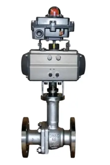 Low-temperature pneumatic ball valve
