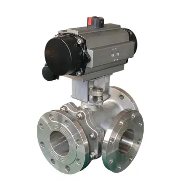 Pneumatic Three-way Ball Valve