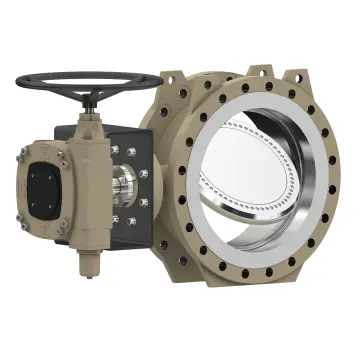 Triangular eccentric butterfly valve